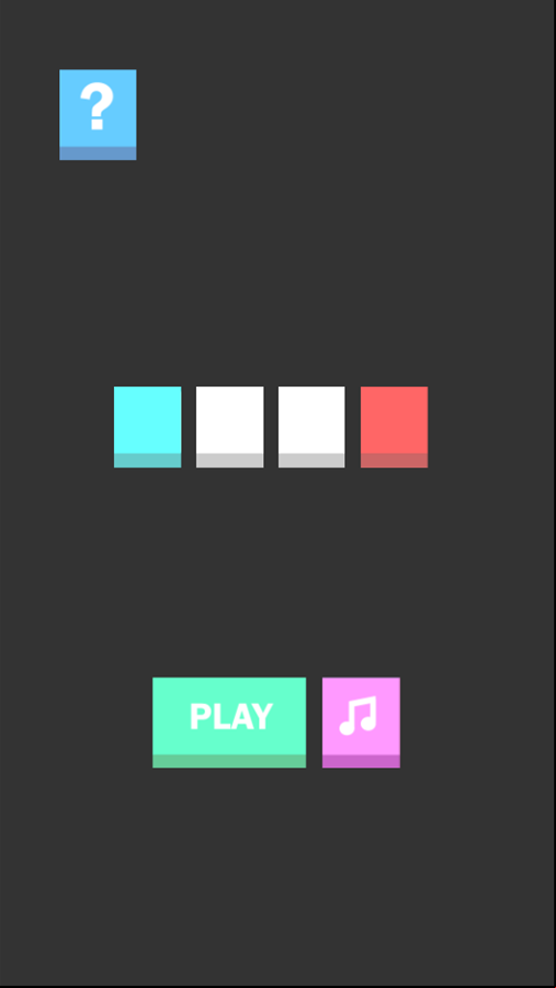Cube Connect Game Welcome Screen Screenshot.