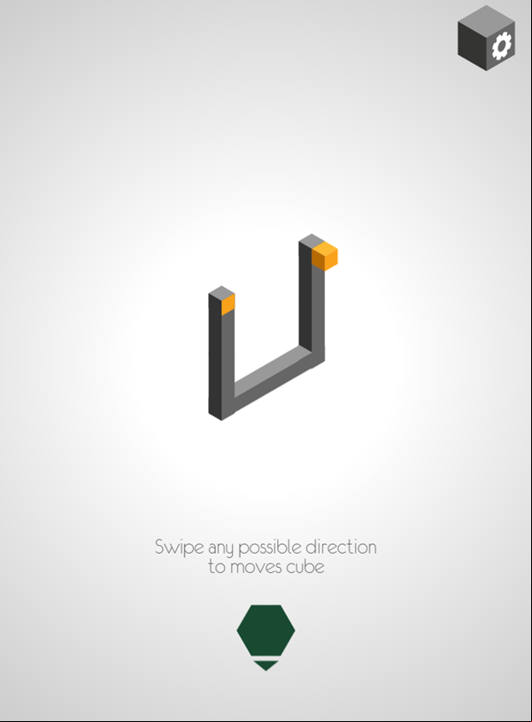 Cube Move Game Level Start Screenshot.
