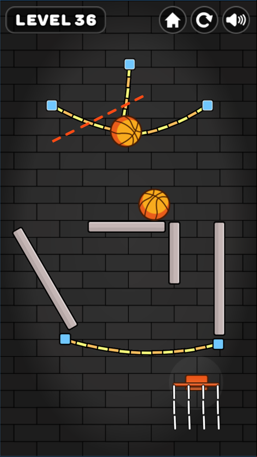 Cut and Dunk Game Cutting Screenshot.