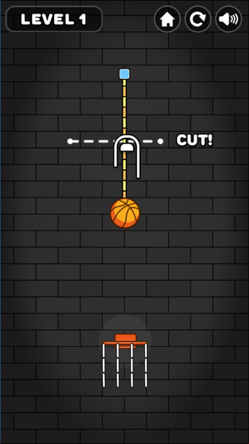 Cut and Dunk Game Screenshot.