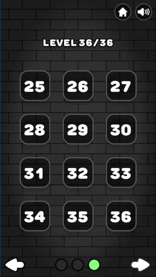 Cut and Dunk Game Level Select Screen Screenshot.