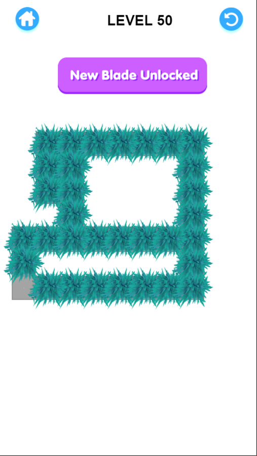 Cut Grass Game Level 50 Screenshot.