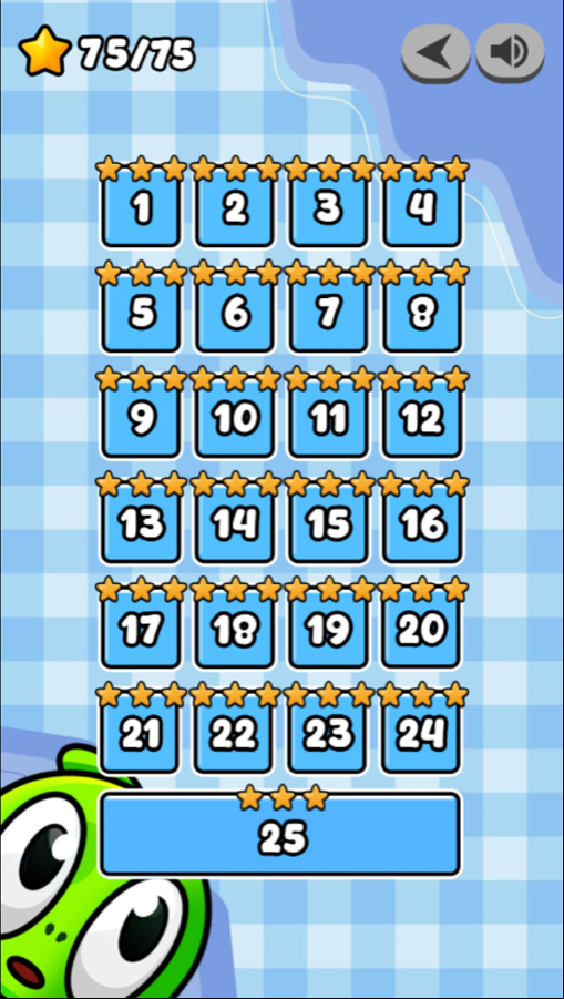 Cut The Candy Game Complete Screen Screenshot.