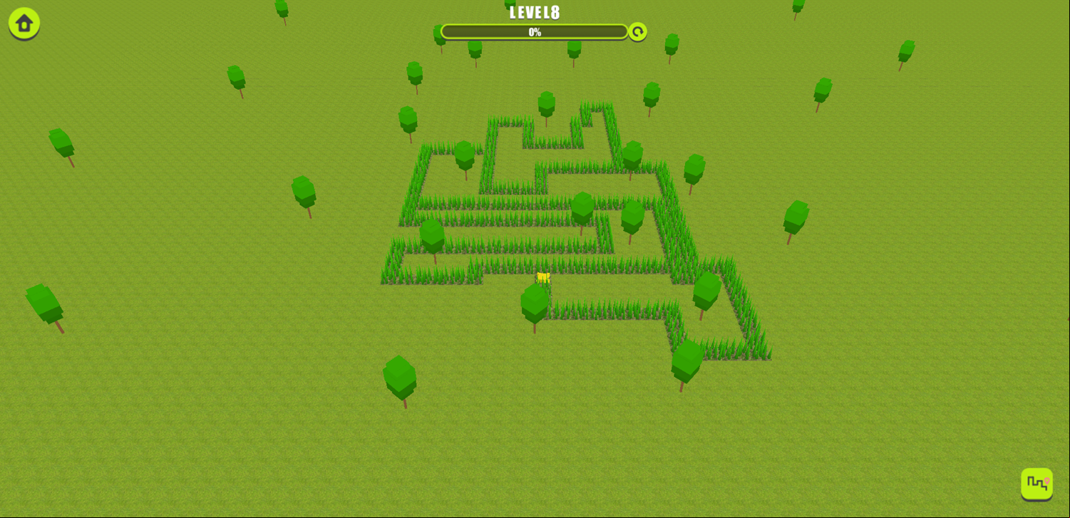 Cutting Grass Game Screenshot.