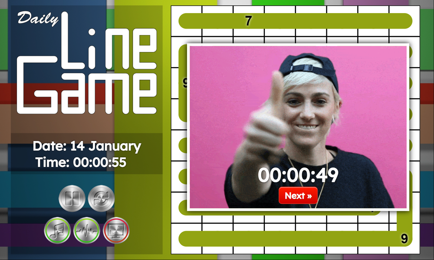 Daily Line Game Complete Screenshot.