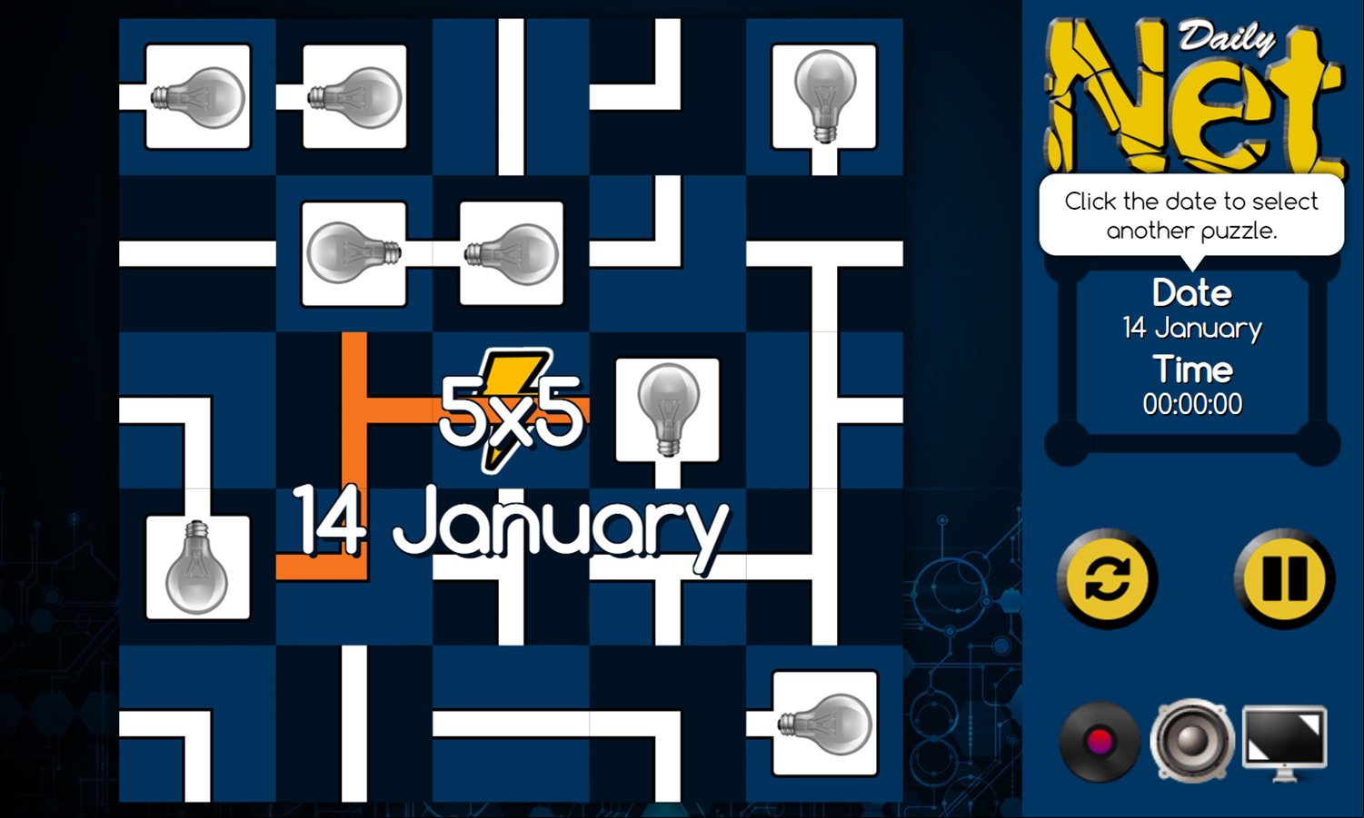 Daily Net Game Start Screenshot.