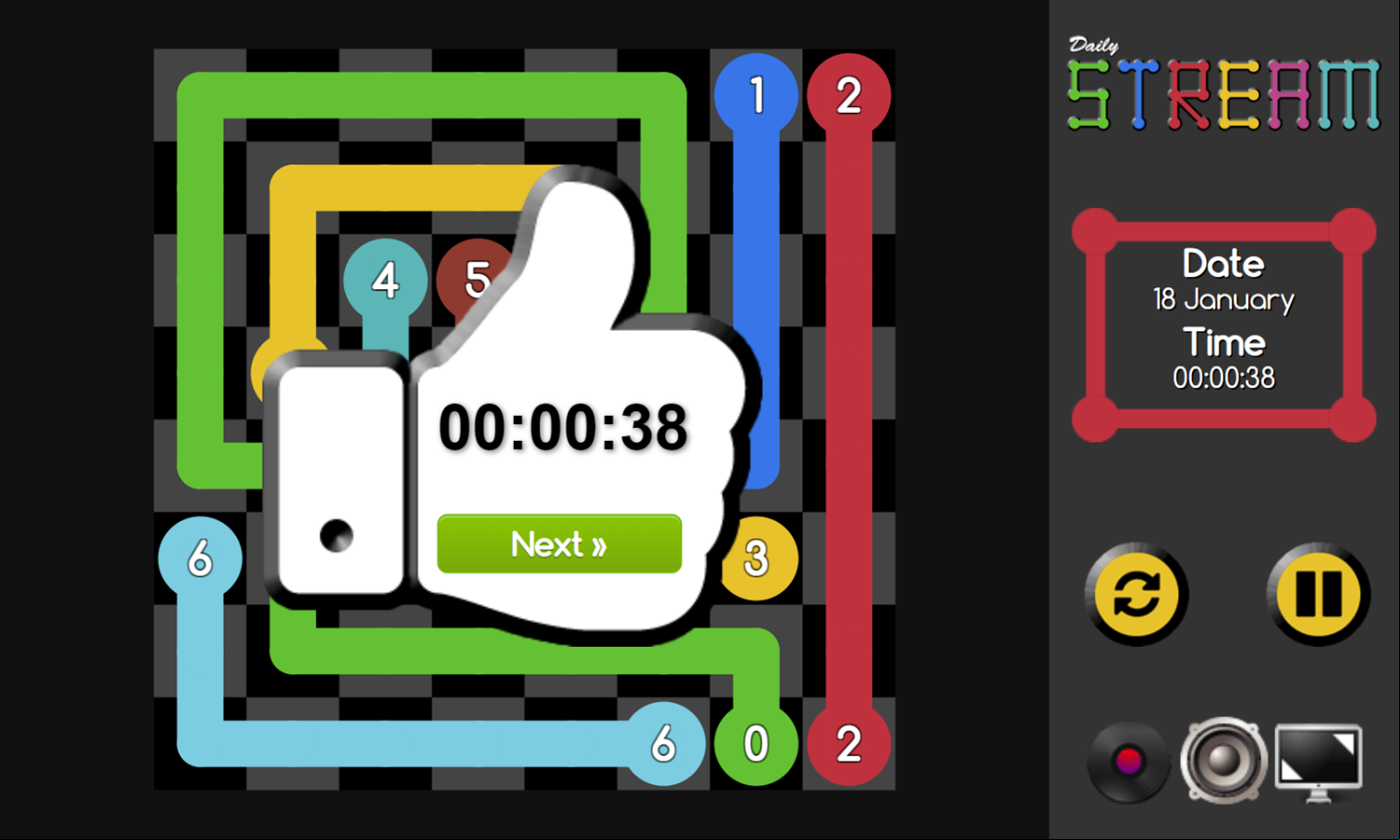 Daily Stream Game Complete Screenshot.