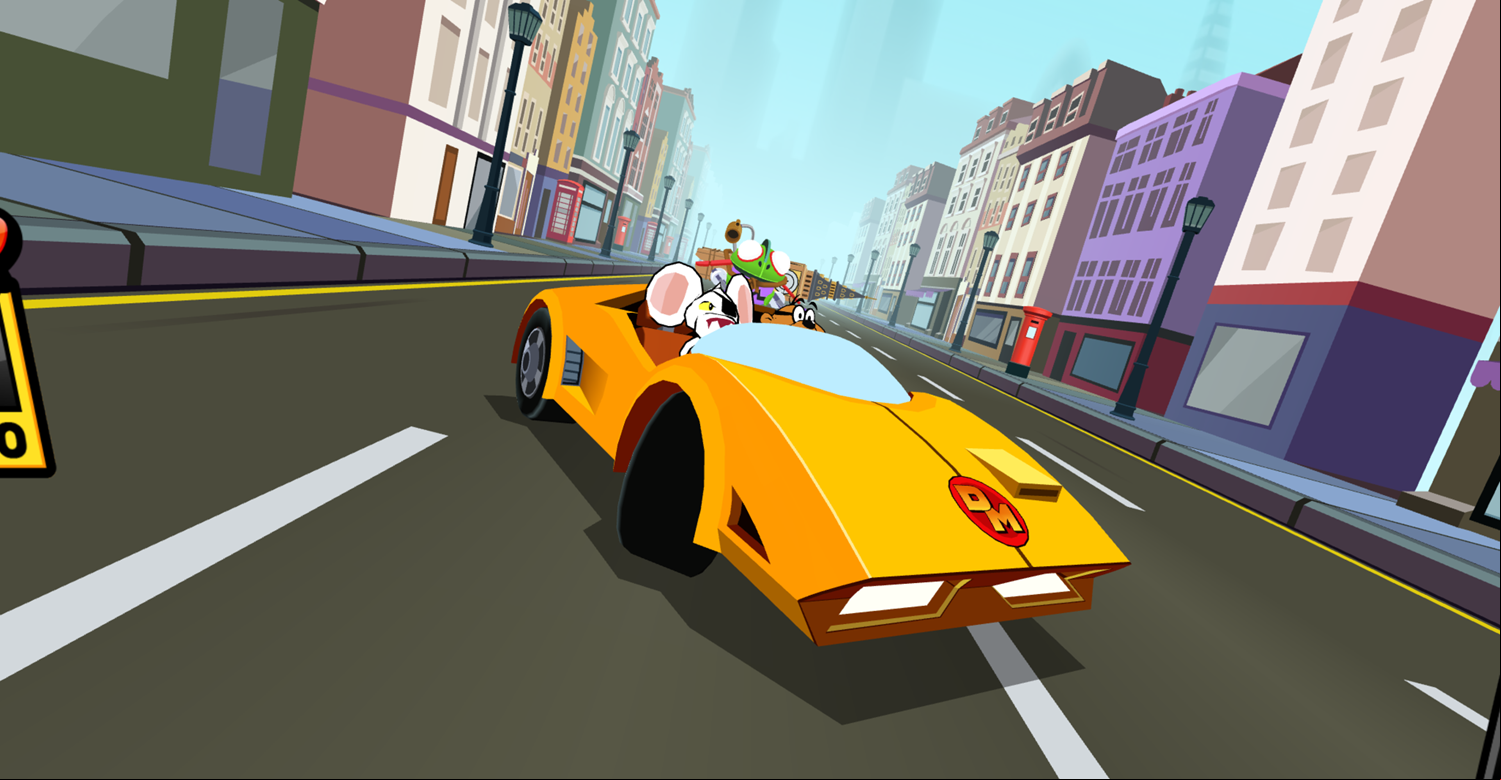 Danger Mouse Full Speed Boss Battle Screenshot.