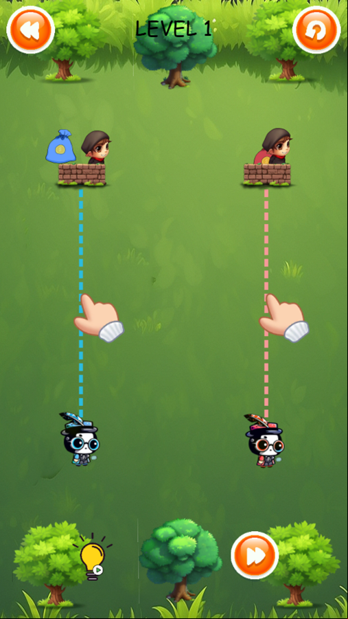 Detective and the Thief Game Level Start Screenshot.