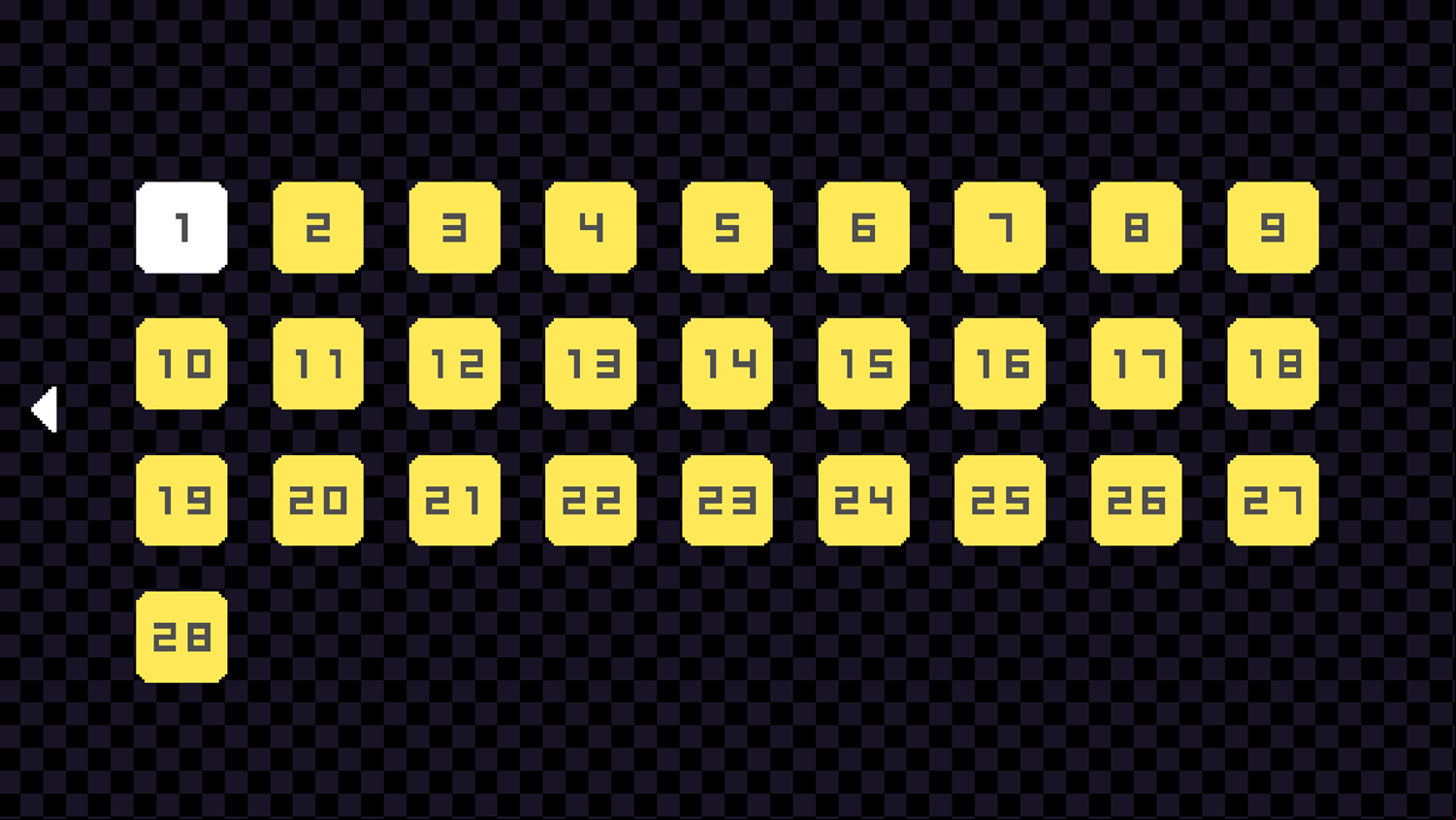 Die or Live Game Level Select Screenshot.