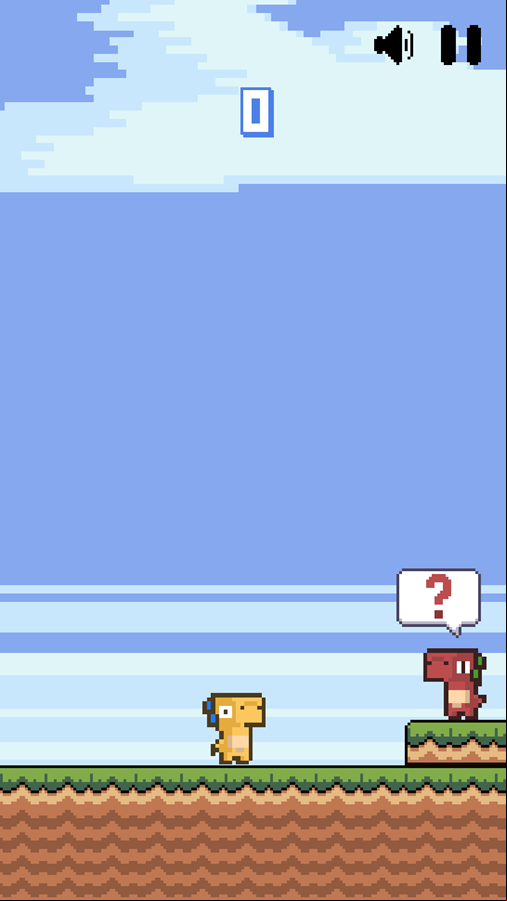 Dino Fruit Game Start Screenshot.