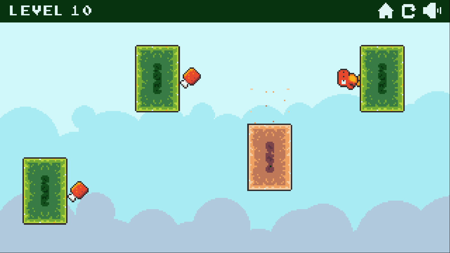 Dino Grub Game Level With a Moving Platform Screenshot.