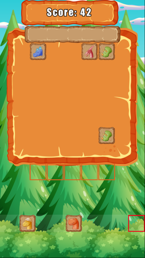 Dino Puzzle Game Play Screenshot.