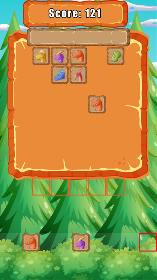 Dino Puzzle Game Progress Screenshot.
