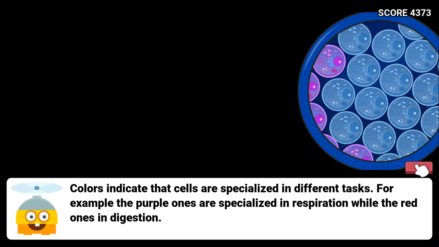 DocDuck Cells and Life Game Cellular Task Specialization Screenshot.