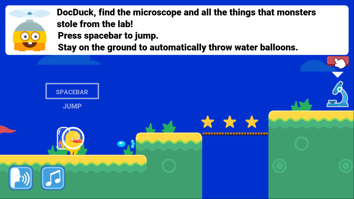 DocDuck Cells and Life Game How to Jump Info Screenshot.