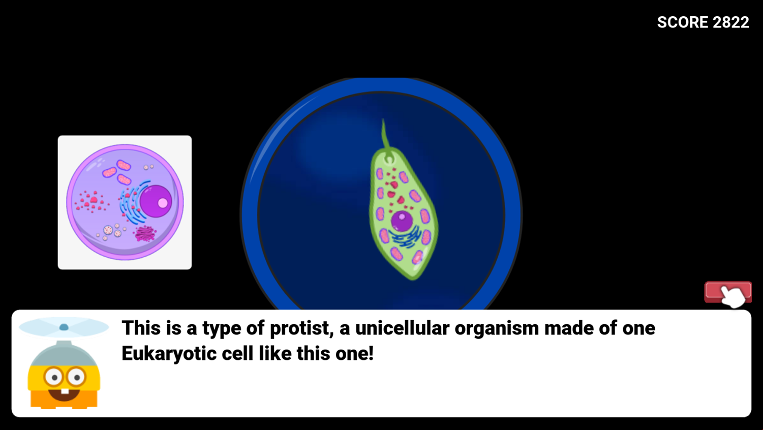 DocDuck Cells and Life Game Protist Screenshot.
