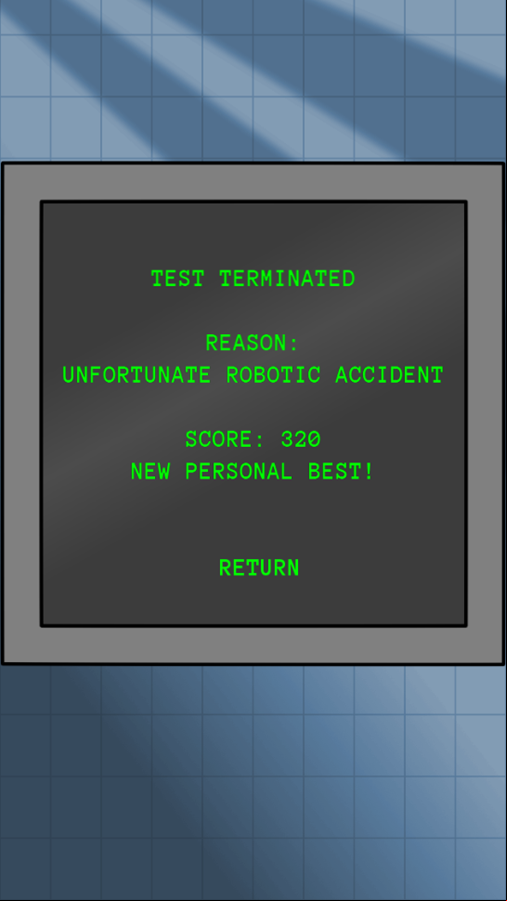 Doctor Rocket Game Over Screenshot.