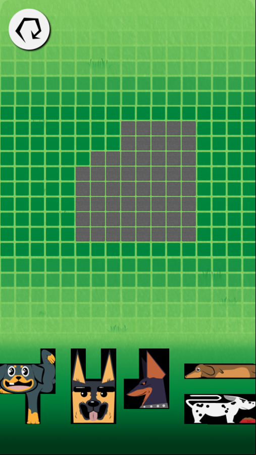 Dogs Puzzle Game Stage Challenge Screenshot.