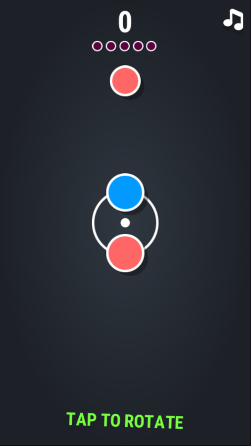 Dot Rush Game How To Play Screenshot.