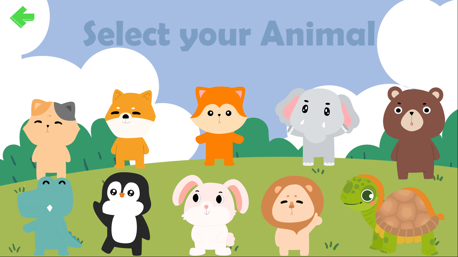 Dot to Dot Animals Selection Screenshot.