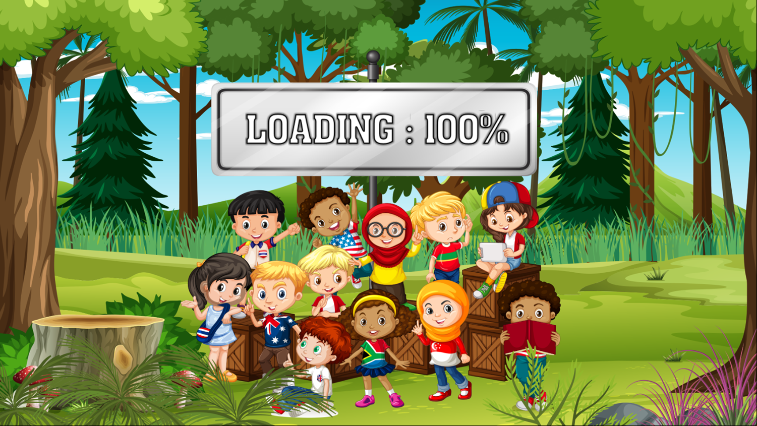 Drag Puzzle Game Welcome Screen Screenshot.