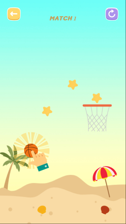 Drag Slam Game Level Start Screenshot.