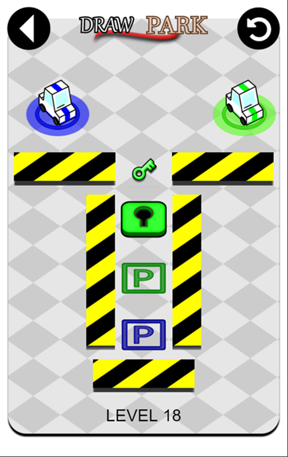 Draw Park Game Level Challenge Screenshot.