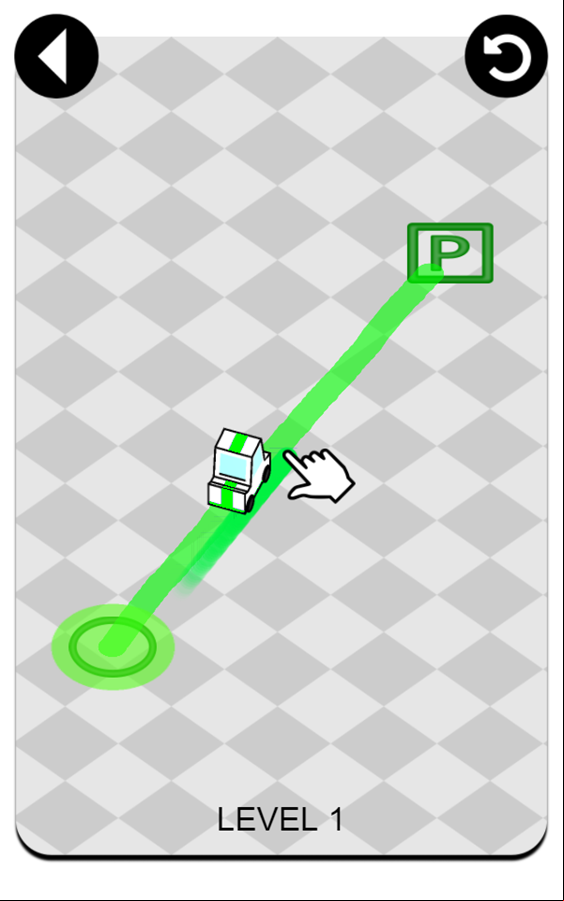 Draw Park Game Level Play Screenshot.