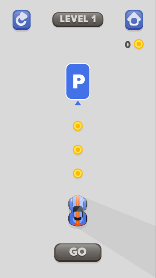 Draw Parking Game Level Start Screenshot.
