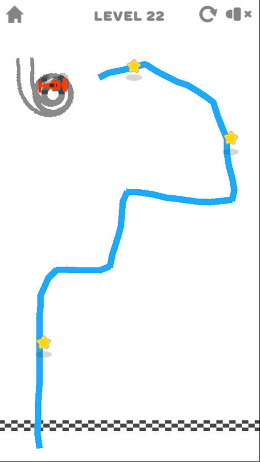 Draw Racing Game Car Stuck Screenshot.