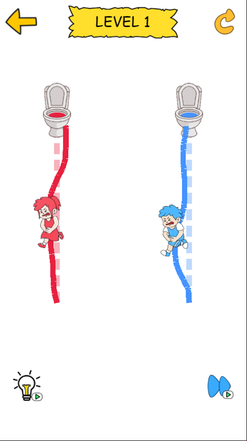 Draw To Pee Game Screenshot.
