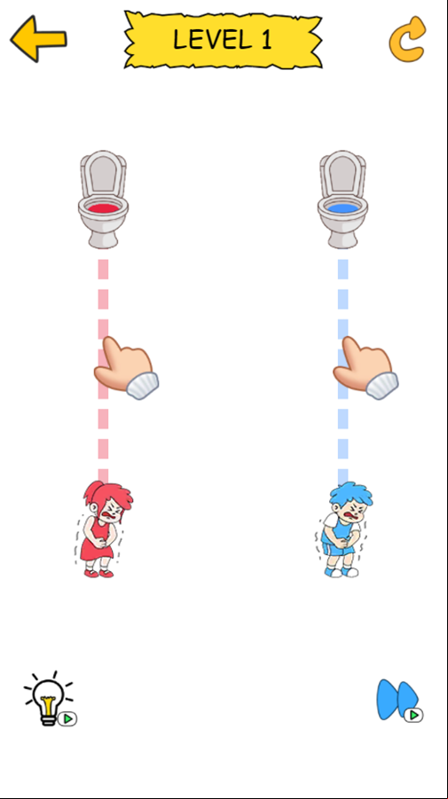 Draw To Pee Game How to Play Screen Screenshot.