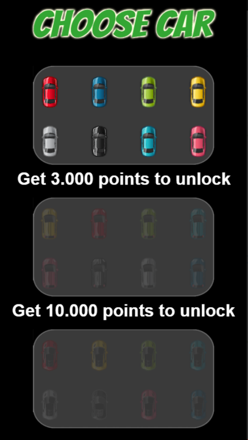 Drift Boss Game Choose Car Screenshot.