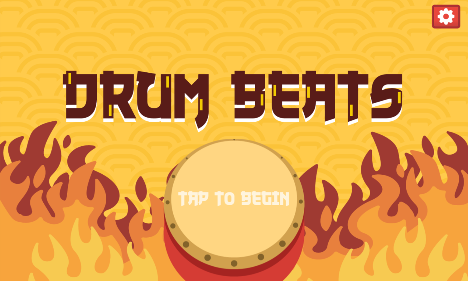 Drum Beats Welcome Screen Screenshot.