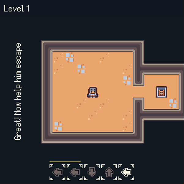 Drunken Warrior Game Level Play Screenshot.