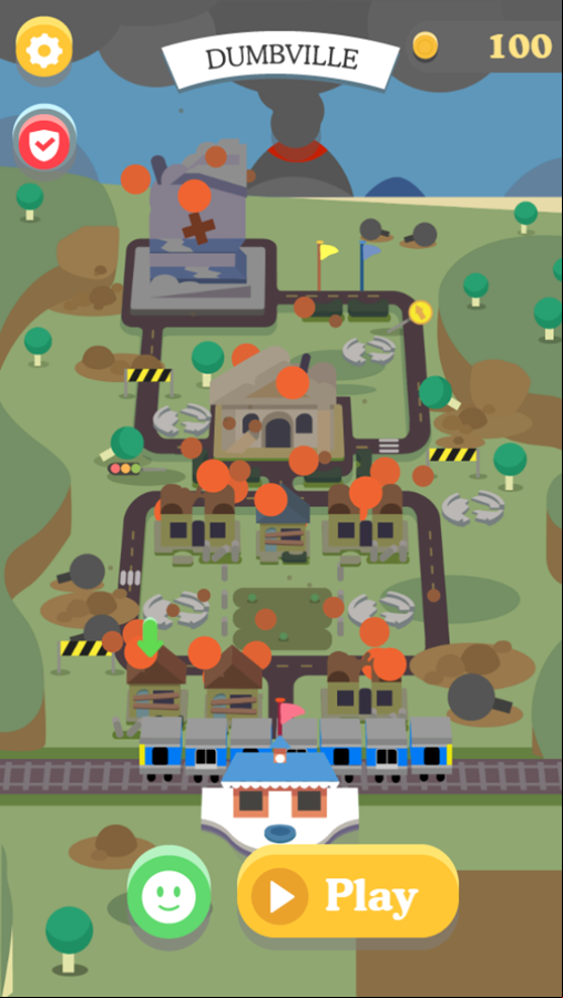 Dumb Ways to Die 3 World Tour Game Menu Screenshot.