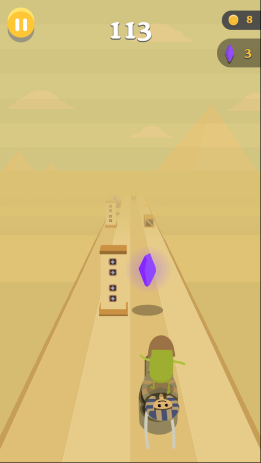 Dumb Ways to Die 3 World Tour Game Pyramid Slide Play Screenshot.