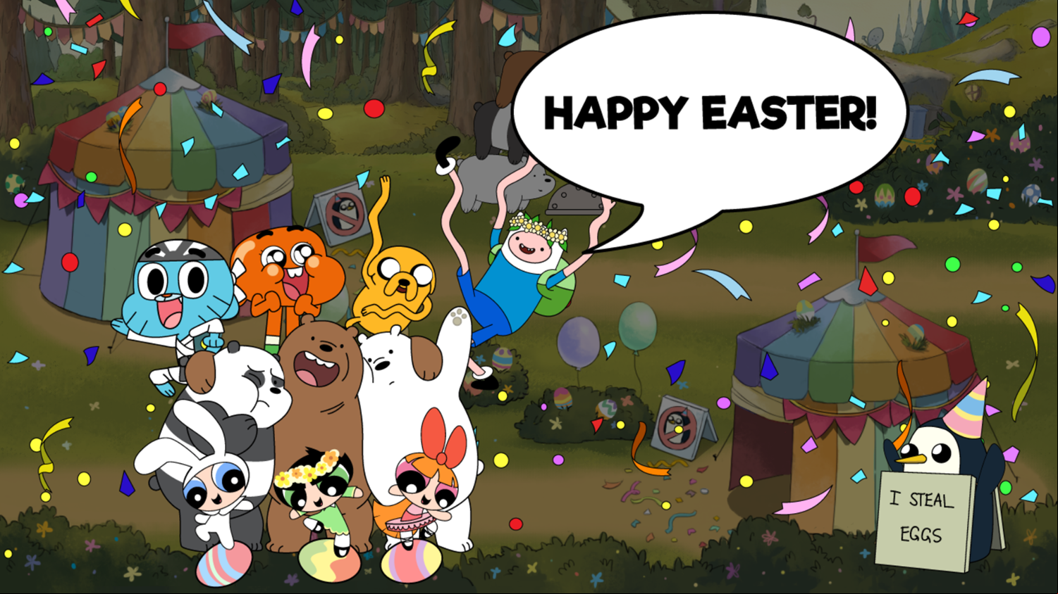 Eager Egg Hunt Game Intro Screenshot.