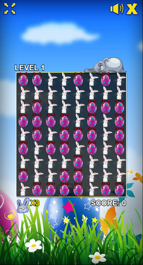 Easter Breaker Game Start Screenshot.