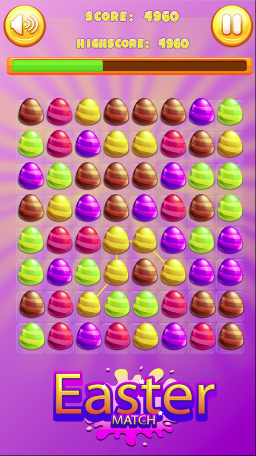 Easter Match Game Screenshot.