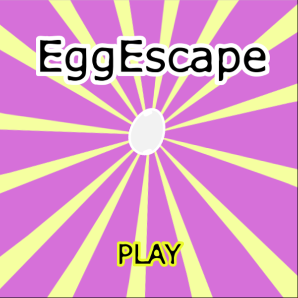 Egg Escape Game Welcome Screen Screenshot.