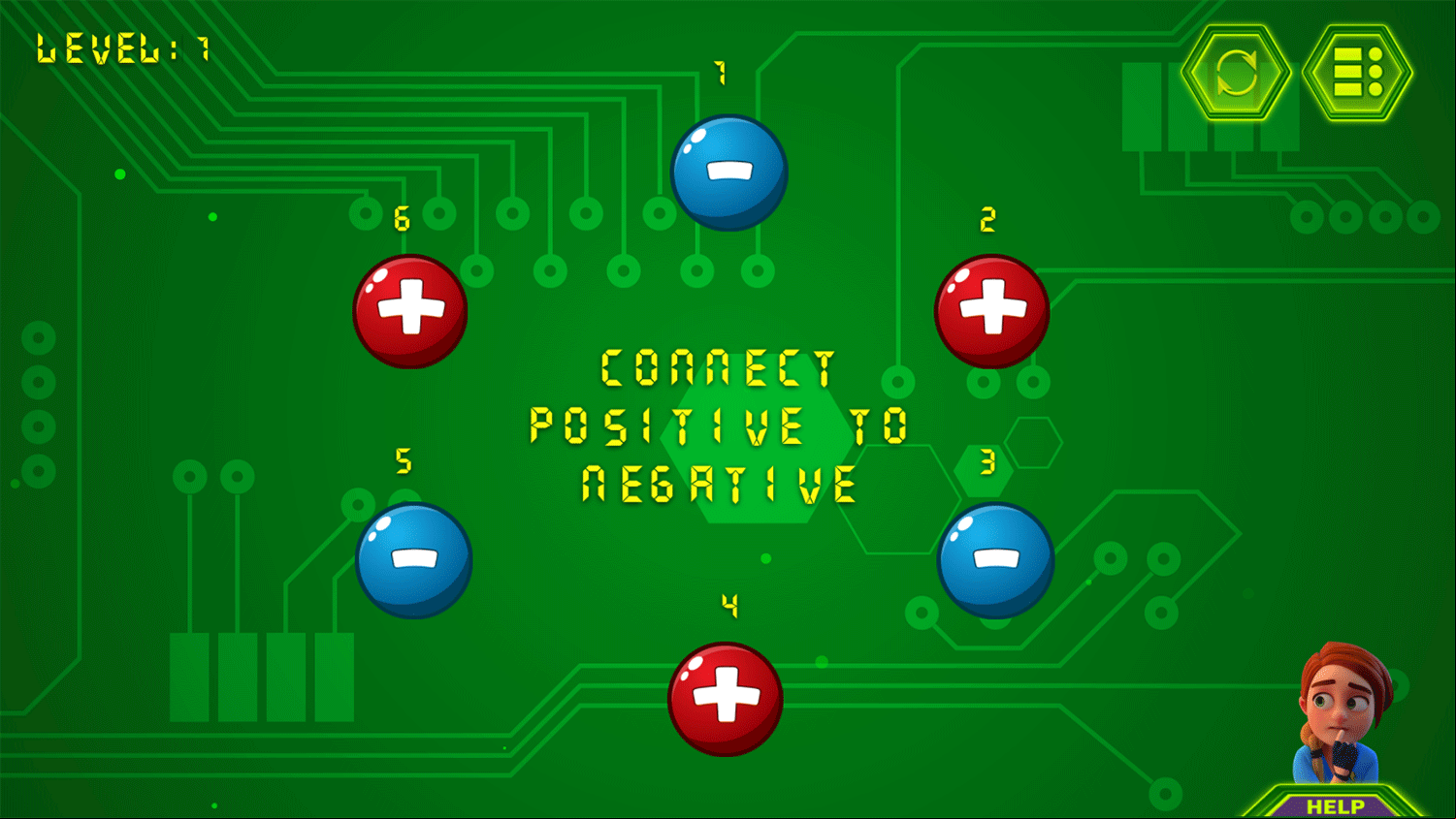 Electrio Game How To Play Screenshot.