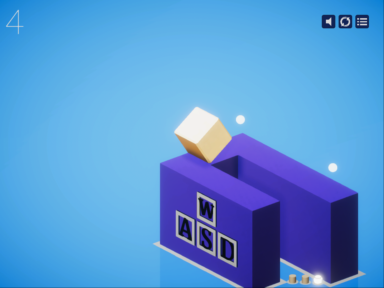 Elemental Cubed Game Level Play Screenshot.