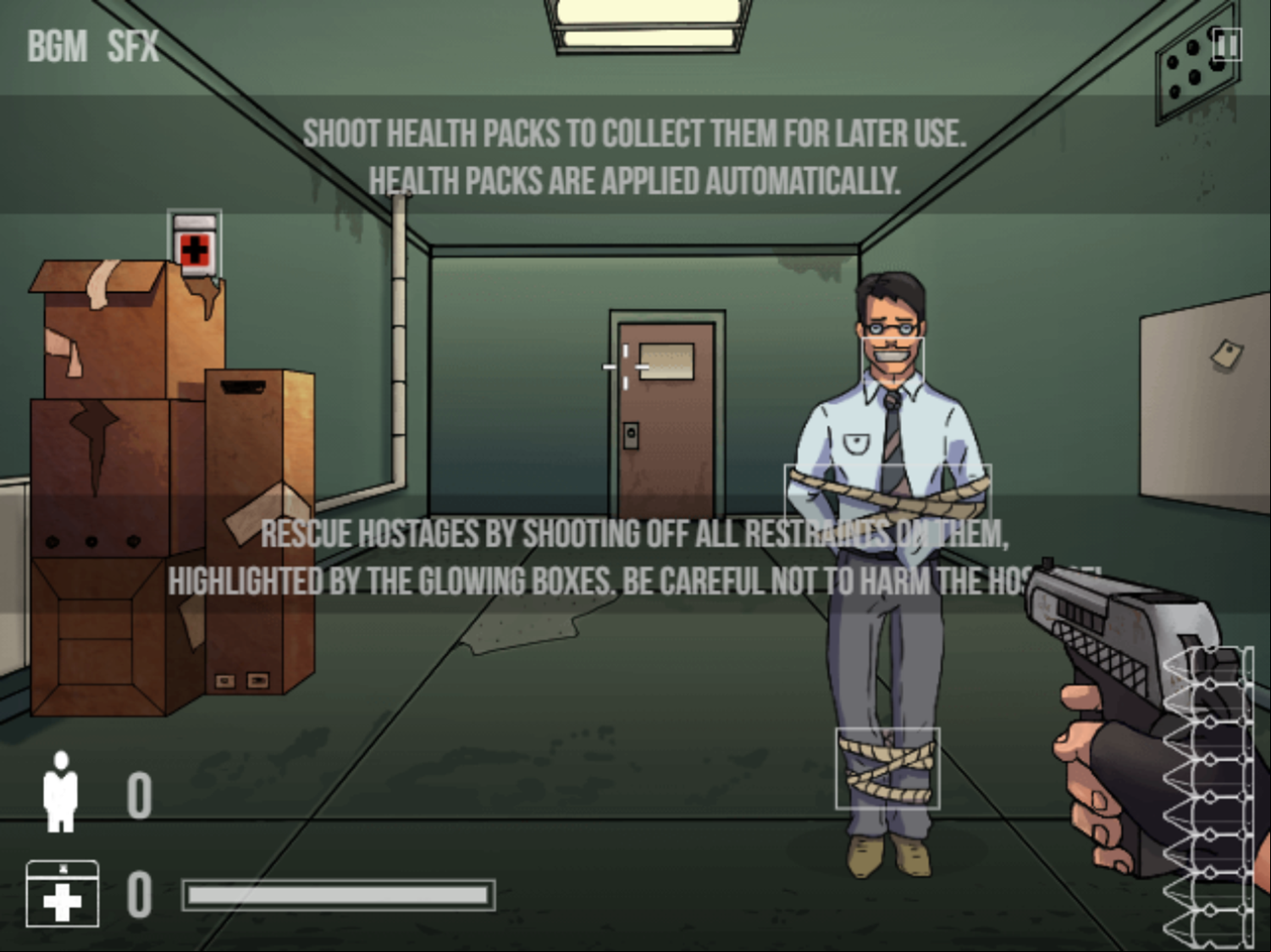 Elite Swat Commander Game INstructions Screenshot.