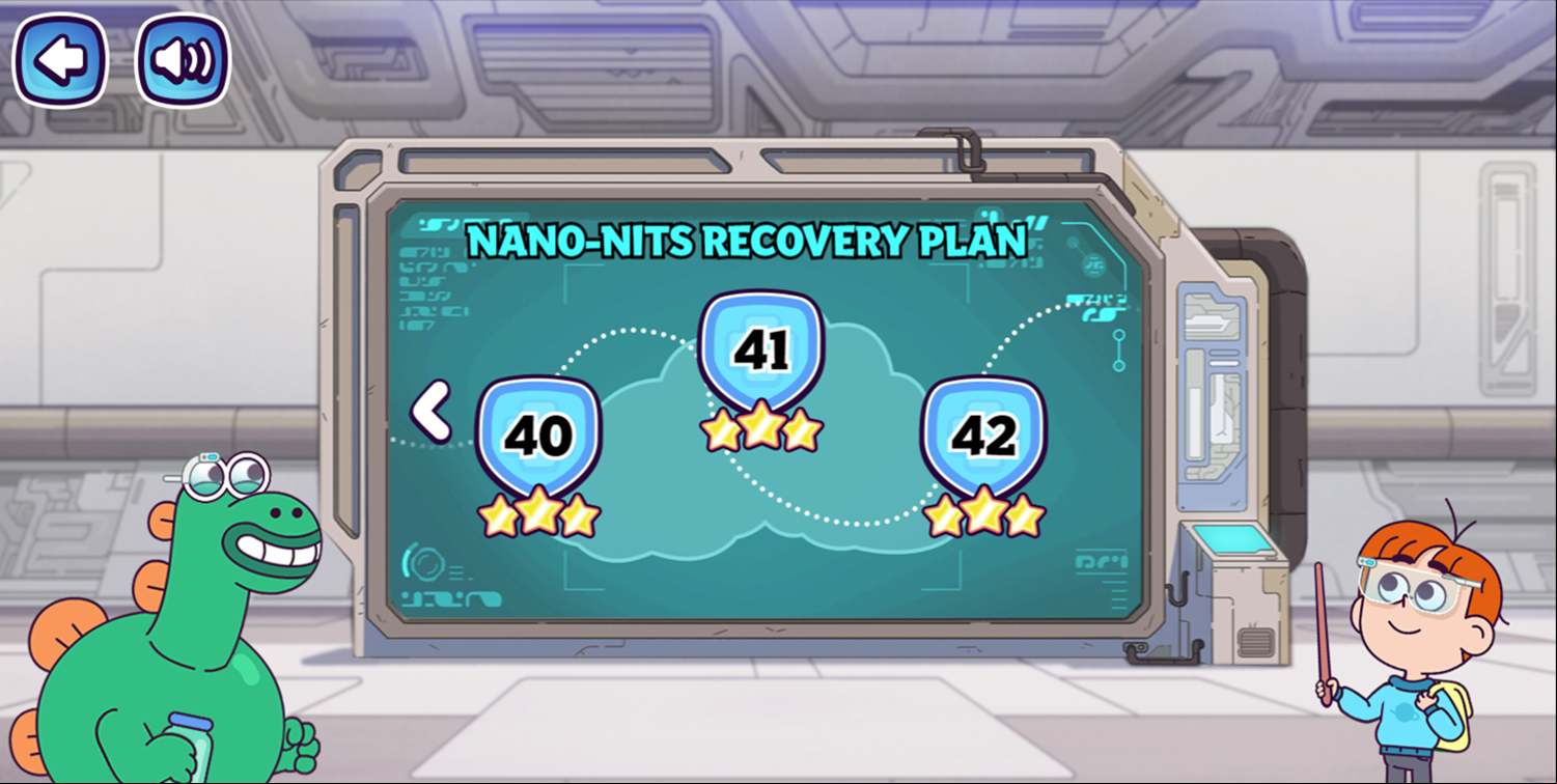 Elliott From Earth Bug Off Game Level Select Screen Screenshot.