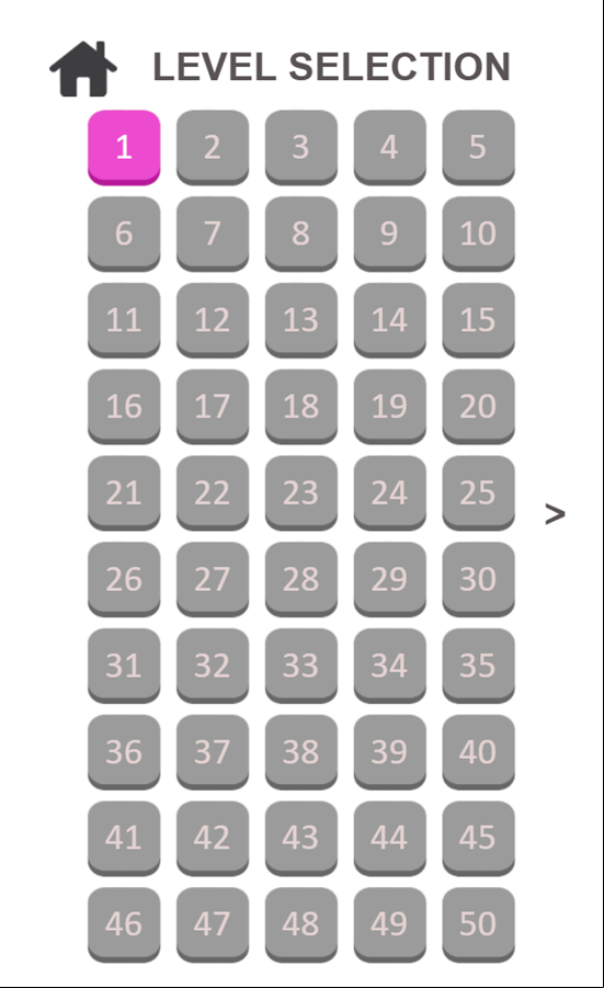 Emoji Puzzle Game Level Selection Screenshot.