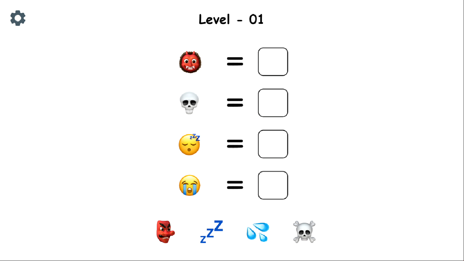 Emoji Puzzle Game Screenshot.