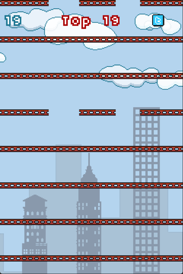 Emoji Rush Game Over Screenshot.