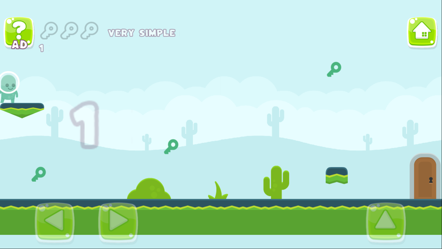 Escape Platform Puzzle Game Level Start Screenshot.